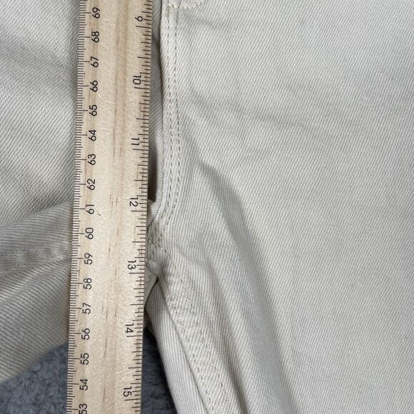 Old Navy Higher High-Rise Flare Secret Smooth Pockets Jeans Size 18 Ecru Slit - Picture 7 of 10